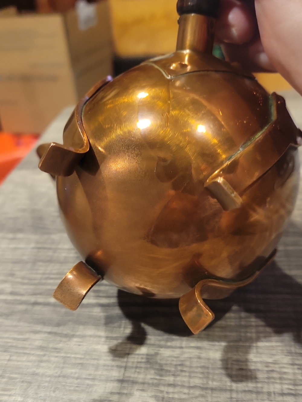 Copper Swedish Coffee Pot, Heart Handle Mount EXC.Vint.Cond.!! - Picture 5 of 9